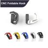 Aluminum Alloy CNC Foldable Hook Universal Mount Luggage Bag Holder Helmet Holder  Scooters