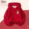Christmas Mickey Minnie Print Children Hooded Sweatshirt Boy Girl Autumn Winter Daily Outdoor Casual Warm Soft Sportswear