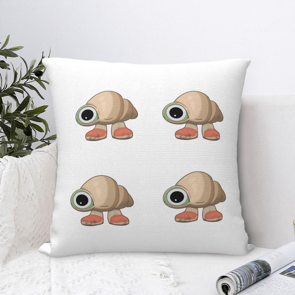 Marcel The Shell Shoes On  Square Pillowcase Cushion Cover Pillow Case Throw Pillow Cover for Home Bedroom Car