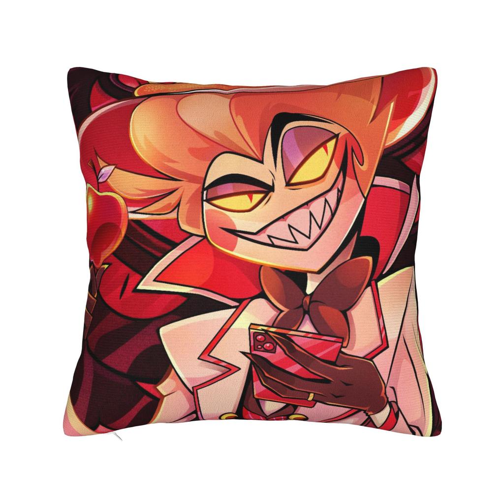 Lucifer Hazbins Hotels Pillowcase Soft Polyester Cushion Cover Gift  Pillow Case Cover Bedroom Square 40X40cm
