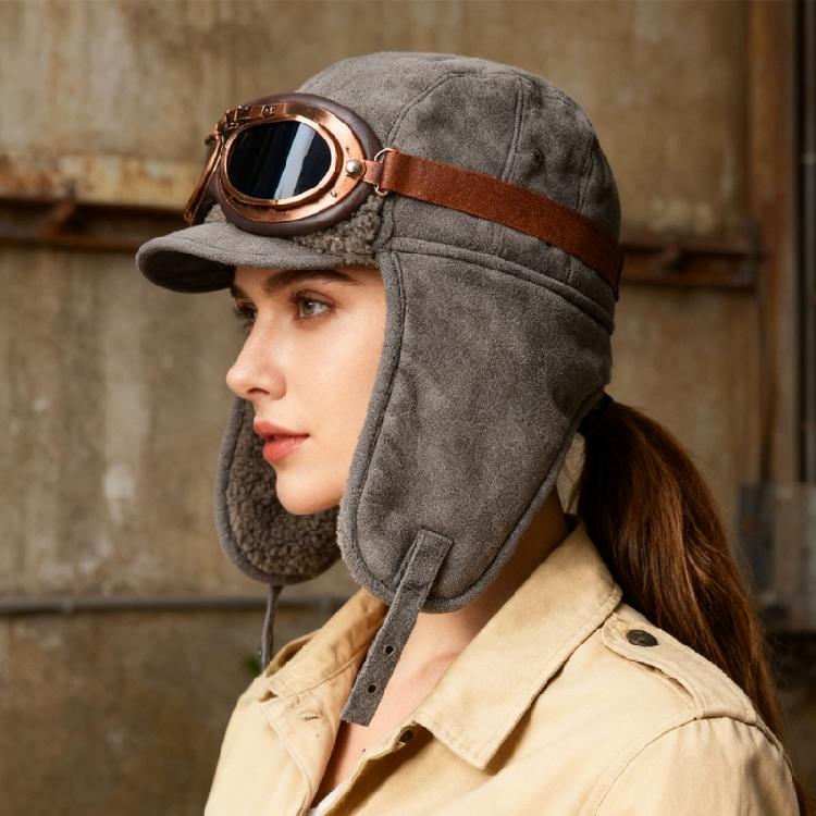 Reversible Winter Hat With Thermals Ear Cover Windproof Goggles Light weight Polyester Materials For Outdoor Lover