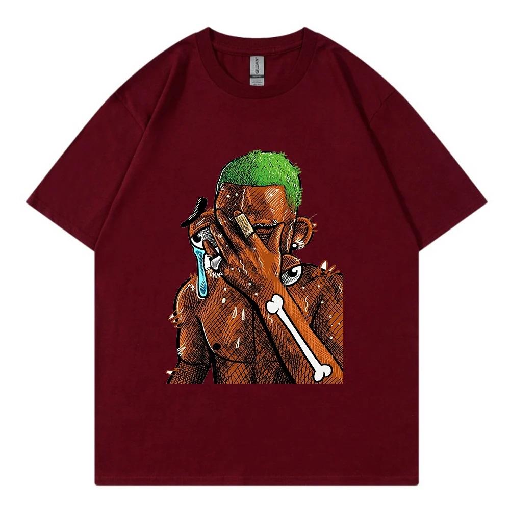 American Street Retro Rap T-shirt Hip-hop Style Men's T-shirt Summer Fashion New Retro Fashion Men's and Women's Streetwear Tops