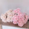 Silk Artificial Rose Flowers Flower Arrangement Rose Flower Bouquet 9-heads Rose Flowers  Wedding