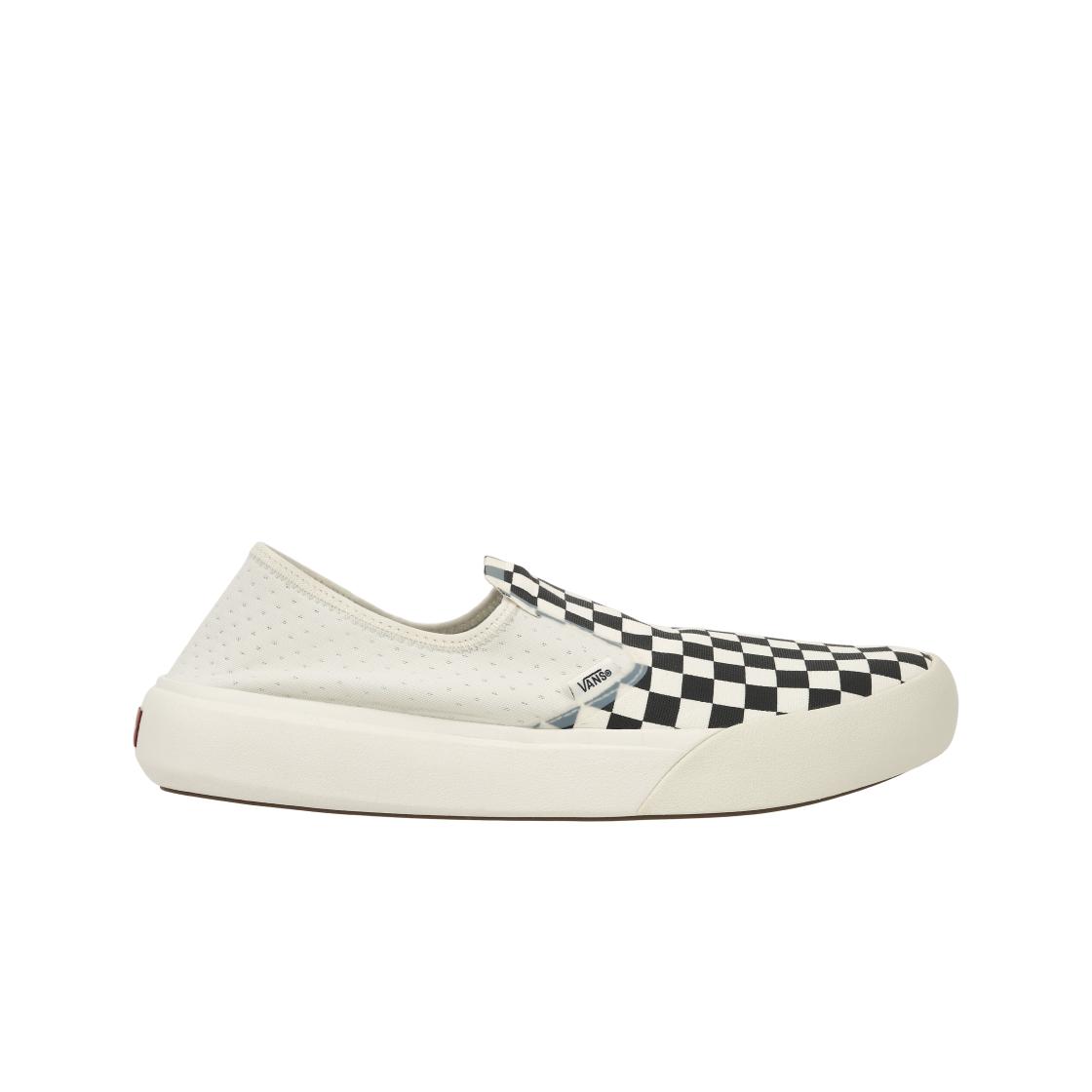 Vans ComfyCush One Checkerboard - Marshmallow Black Unisex Sneakers Cream VN0A45J5Q4O 43