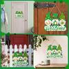 1pc St.Patrick's Day Wooden Gnome Welcome Sign, Irish Home/Indoor/Outdoor Farmhouse Porch RV Wall Hanging