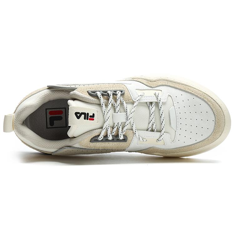 FILA PALA Textile, Synthetic Leather Low top Skateboard Shoes Women's White F12W311203FBA