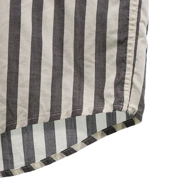 Ami Alexandre Mattiussi Striped Pattern Long Sleeve Button Down Shirt 39 Men's Used