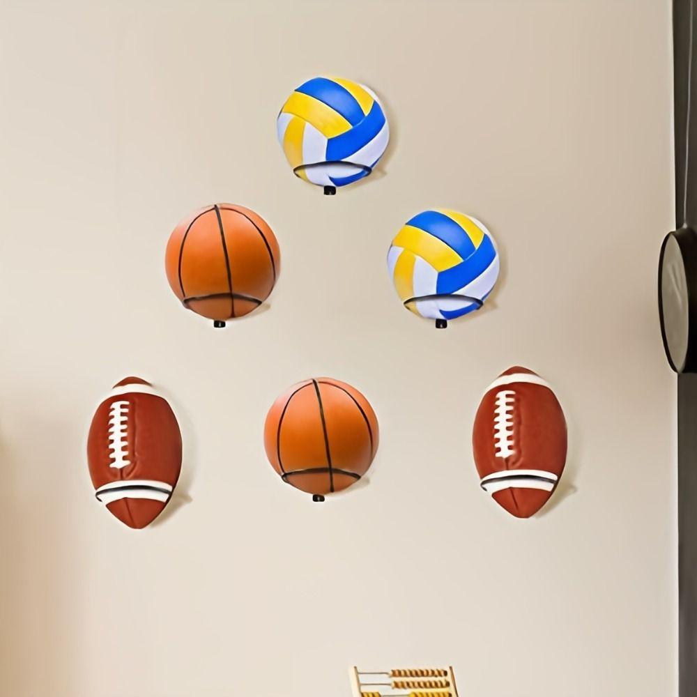 Space Saving Basketball Storage Rack Wall Mounted Football Display Stand  Flower Pot Storage