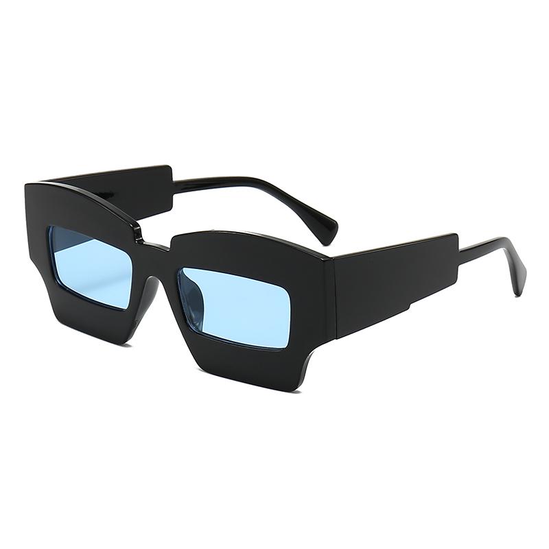 Fashion Irregular Square Sunglasses Funny Party Asymmetrical Sun Glasses Women Men Brand Designer Personality Black Sunglasses