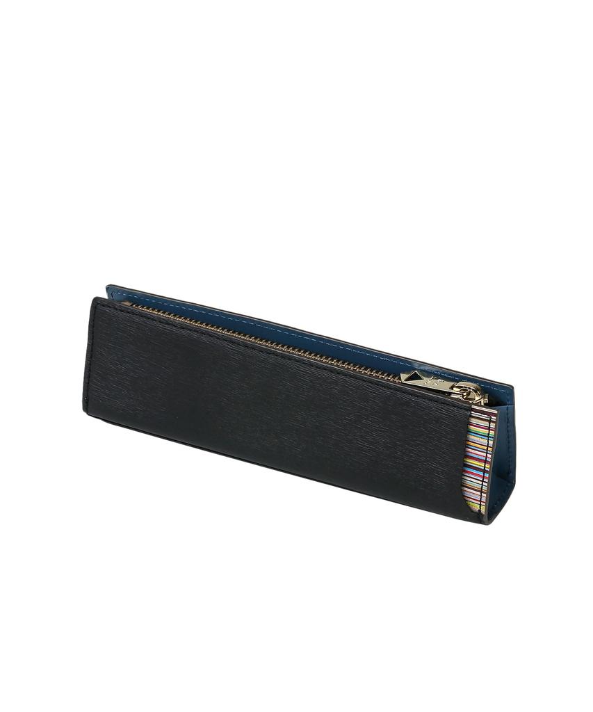 Cropped Logo Pencil Case in Black