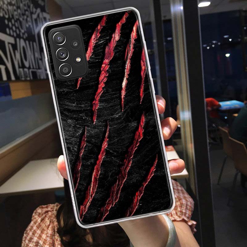 Fierce Beast Claws Scratch Marks Phone Case for Samsung A54 A57 A37 A17 A14 A15 A12 A24 A34 A55 A35 A25 A52S A07 A05S A04S A22 A