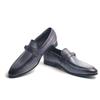 Fashion Leather Men's Loafers Top Layer Cowhide Comfortable Outdoor Wearings Leather Shoes Wedding Office Formal Shoes Rubber Bottom New
