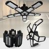 LED Garage Light with 5/8/10 Adjustable Panels Super Bright E27/E26 Ceiling Lighting Work Light for Basement Workshop Warehouse
