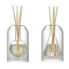 130/200ML Genomskinlig Glas Aromaterapi Diffusorflaska Glas Förvaringsbehållare Heminredning med Diffuserpinnar