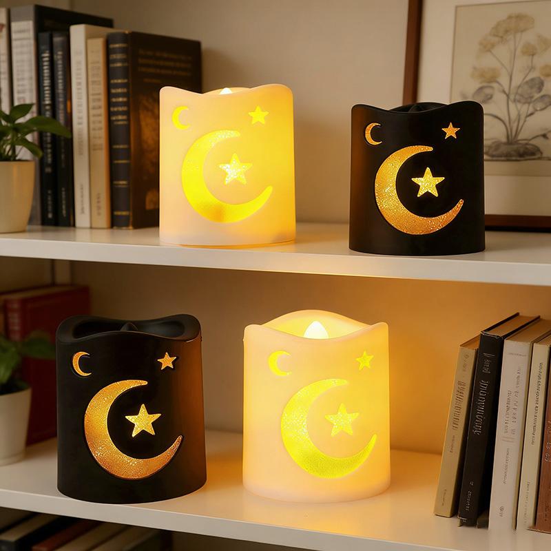 2026 Muslim Ramadan Lantern Eid LED Night Light  Ramadan Decoration Moon Star Glowing Light Islamic Eid Al Adha Gift