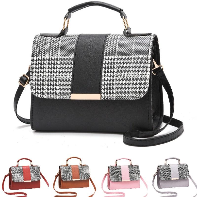 Trendy Women's Bags Hot Selling Cross-border Style Plaid Shoulder Bag