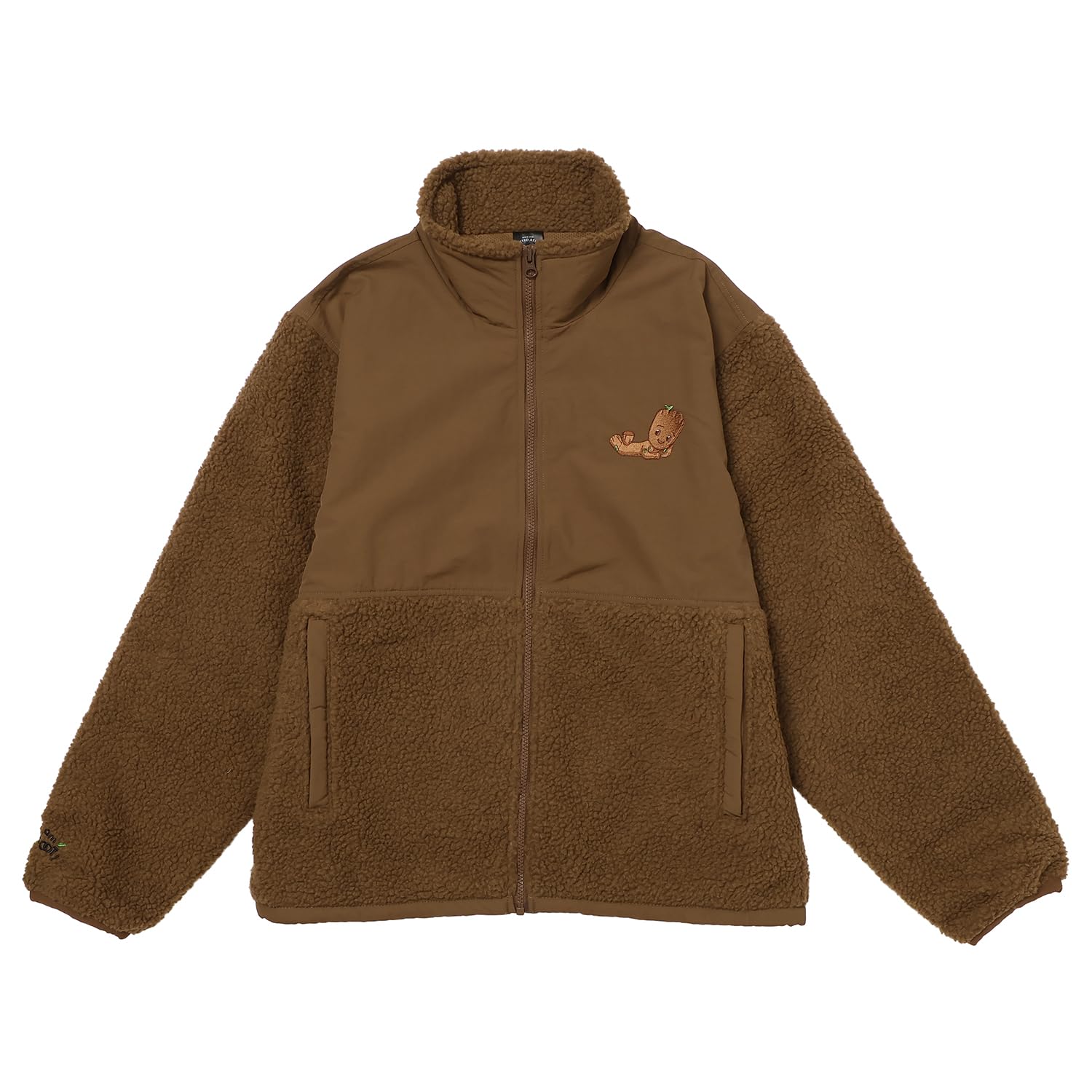 

Куртка флисовая Small Planet Marvel Стражи Галактики Грут, коричневая