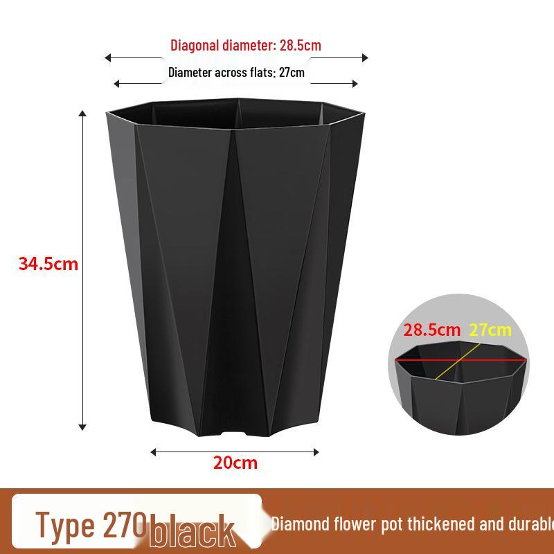 Large Plastic Flower Pot for Bonsai & Indoor Plants - Money Tree, Dragon Blood Tree, Bird of Paradise