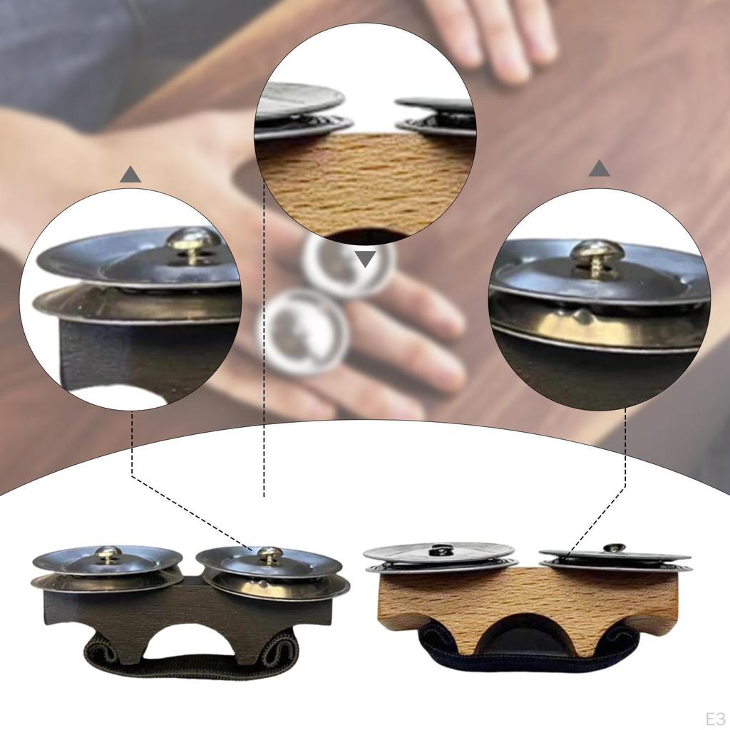 Finger Bell Instrument, Hand Tambourine for Rhythm Exercises