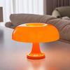 Zmart Classic Mushroom Table Lamp Modern Bauhaus Art Table Lamp Bedroom Bedside Lamp Danish Designer Orange Decorative Table Vintage Retro Lighting