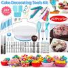 207Pcs Creative Pastry Turntable Kit Multi-functional Piping Nozzle Piping Bag Set Baking Projects