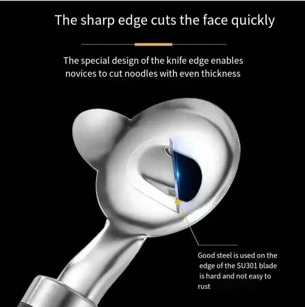 Hot Stainless Steel Shaving Knife Household Noodle Tools Sliced Noodles Artifact Pasta Tools Noodle Cutter Metal Dough Scrap