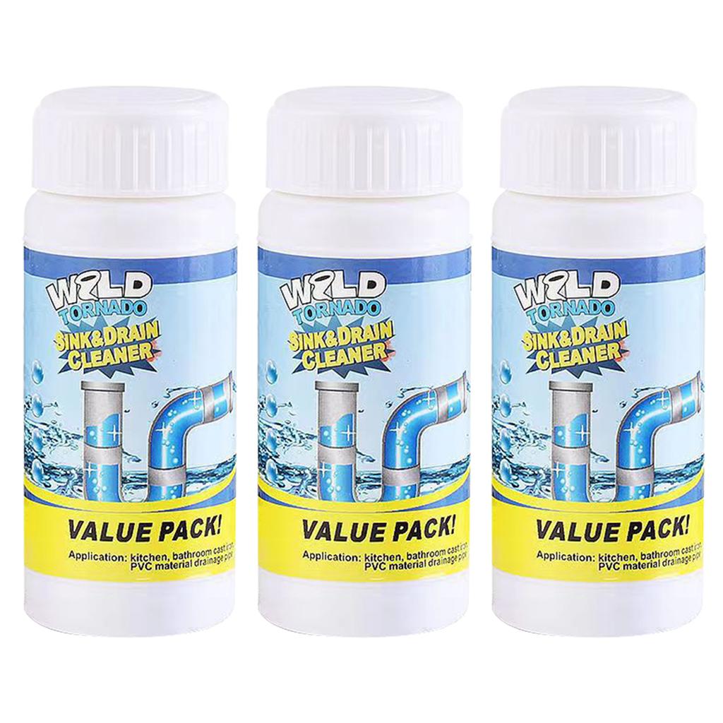 110g Powerful Sink Drain Cleaners Portable Powder Cleaning Tool Super Clog Remover Powder Agent for Kitchen Toilet Pipe Dredging
