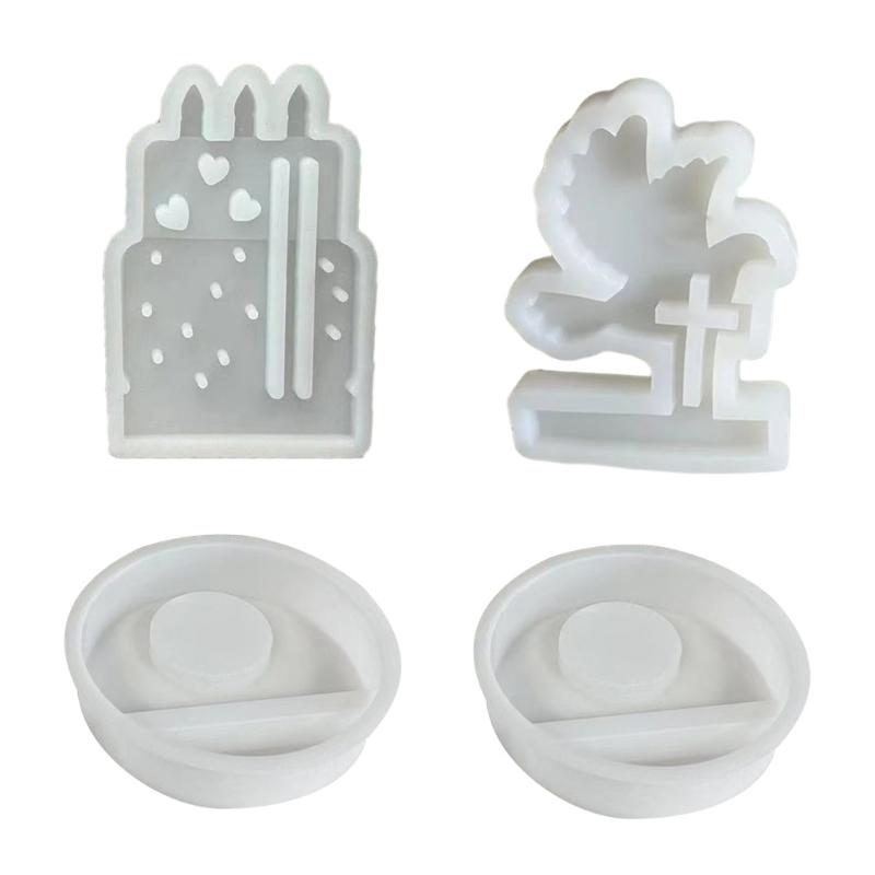 Cake/Bird Candlestick Silicone Mold Candle Base Mould Decorative Candle Holder Mold Ornament Home Decorations Mould