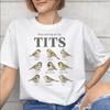 Unisex Unisex Funny Bird Meme I Love Tits T Shirt Cotton Graphic Printed TShirt Top Clothing