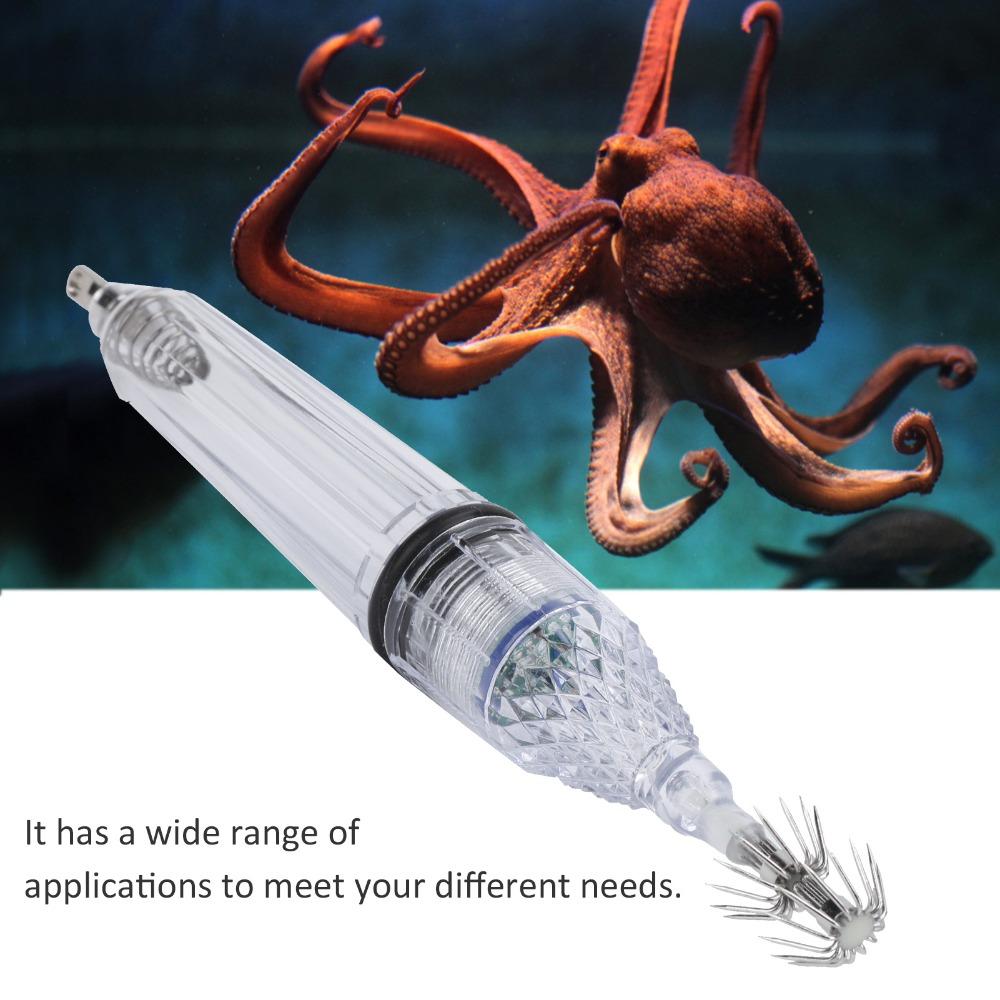 5PCS 17cm Squid Lure Light LED Attracting Lamp Portable Fishing Bait Light  Saltwater Fishing