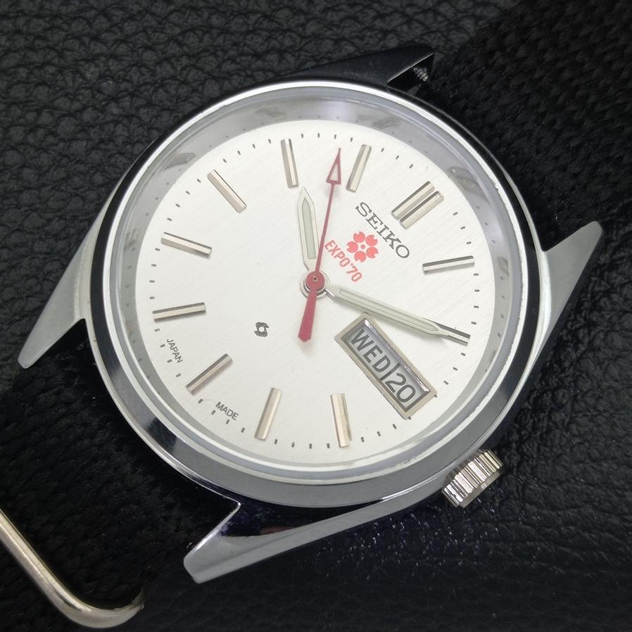 REFURBISHED SEIKO EXPO 70 AUTOMATIC 6309A JAPAN MENS SILVER DIAL WATCH A427263-2 QRL-a427263