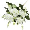 Fake Roses, Artificial Flowers Realistic Silk Faux Rose With Stems For Wedding Decoration Anniversary Bridal Bouquet Floral Arrangement