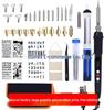 43-Piece LCD Temperature Adjustable Soldering Iron for Wood Burning, Pyrography, Engraving, Carving, Soldering, and Branding