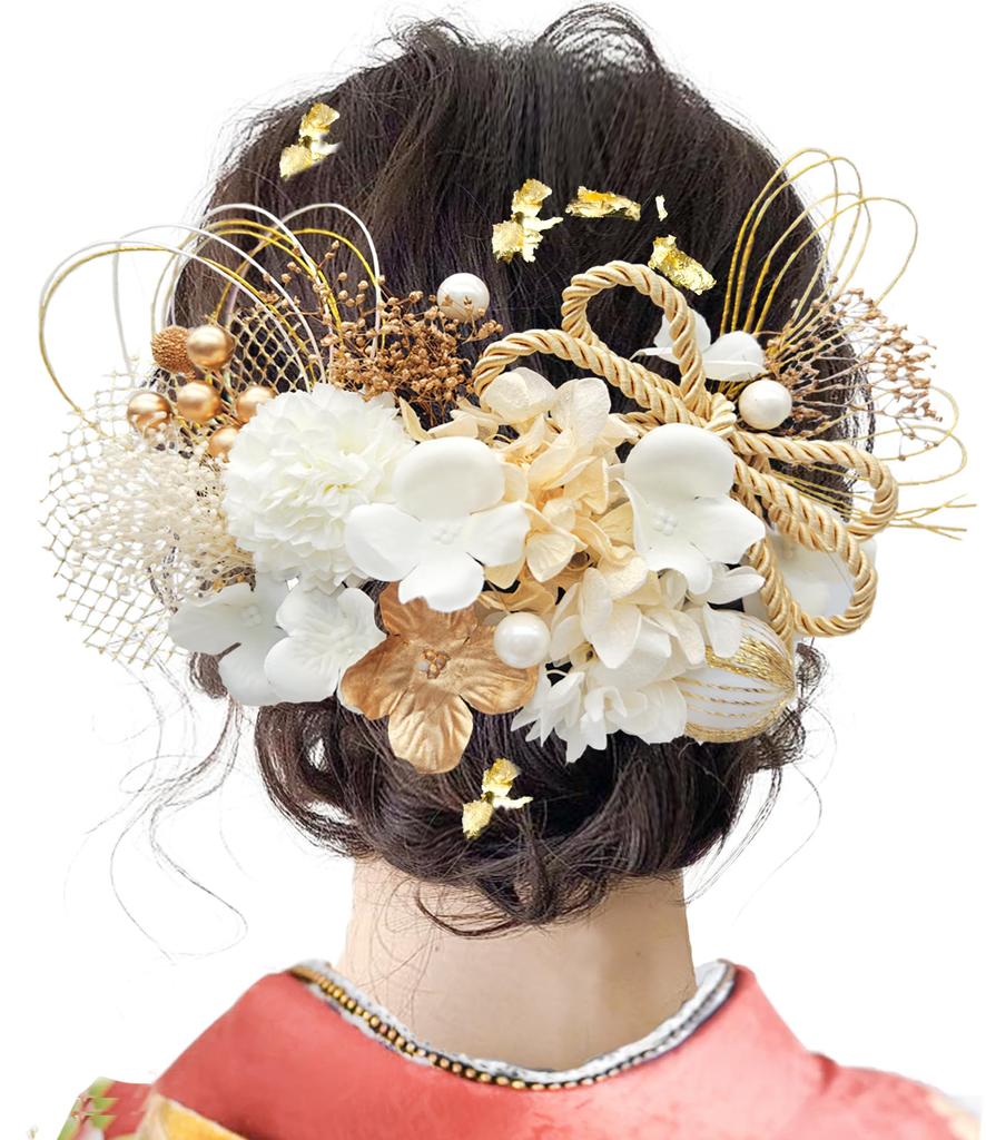 JZOON Hair 8 Colors Mizuhiki Perfect for Dried Artificial Flower Japanese White and Y2702 Ornament, Available, Design, Coming-of-Age Ceremonies,