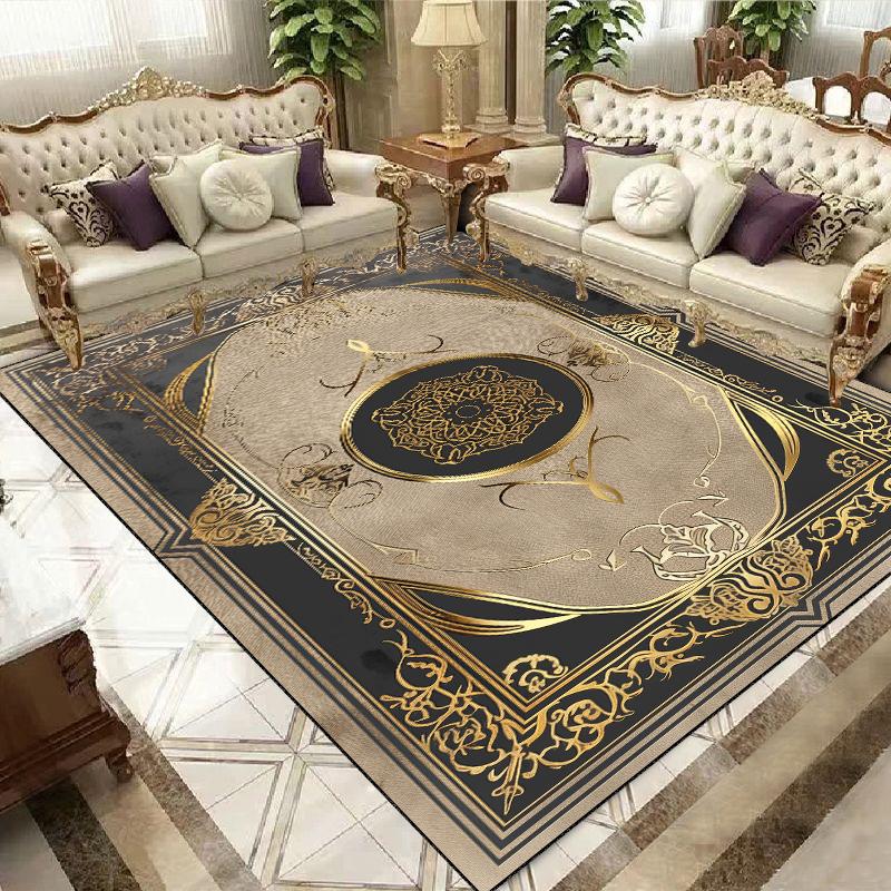 Luxury European and American Style Carpet Living Room Large Area Rugs 200x400cm Bedroom Decor Cloakroom Non-slip Floor Mat
