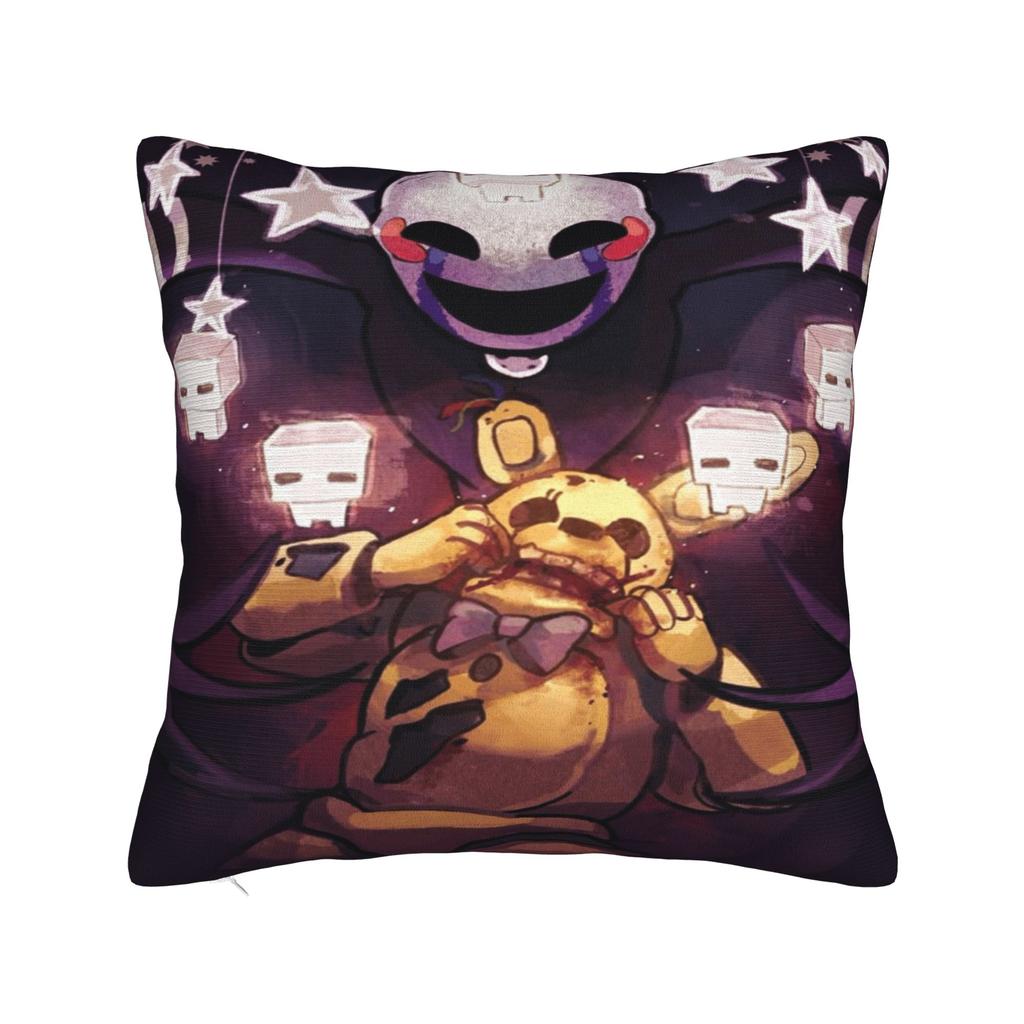 FNAFs Pillowcases Horror Game Morden Pillow Case For Living Room Chair Comfy Pillow Cover