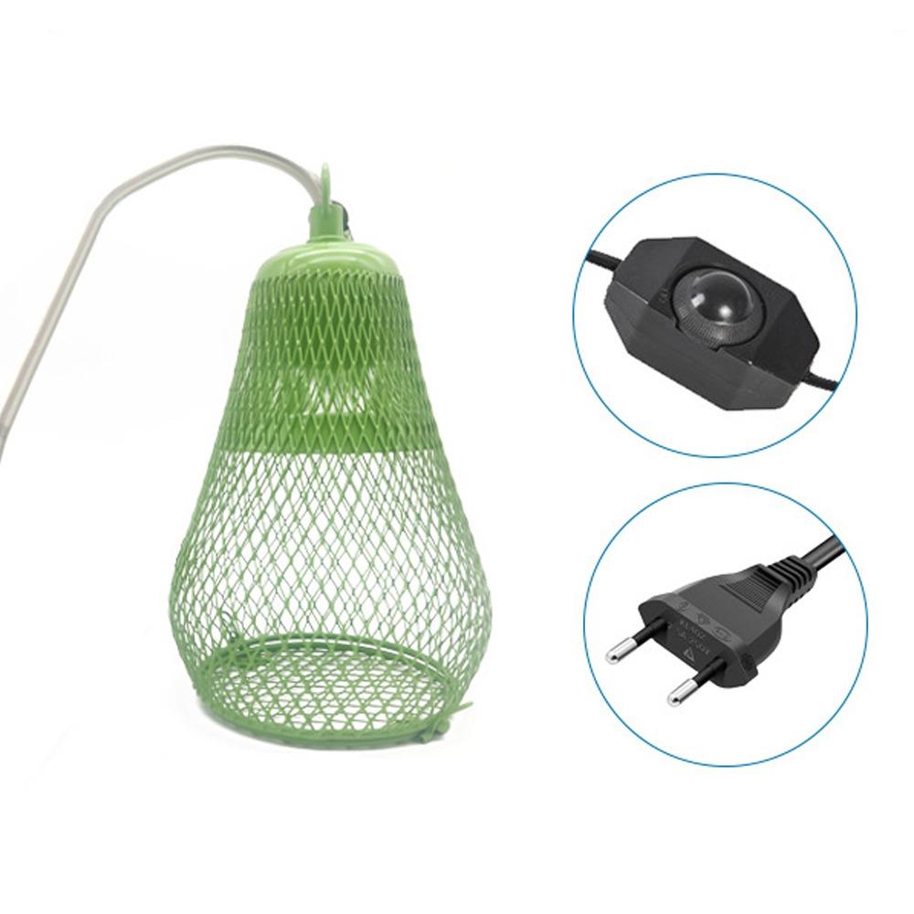 Iron Mesh Dome Pet Heating Lampshade Double Cage Anti-scald Lampshade  Aquarium