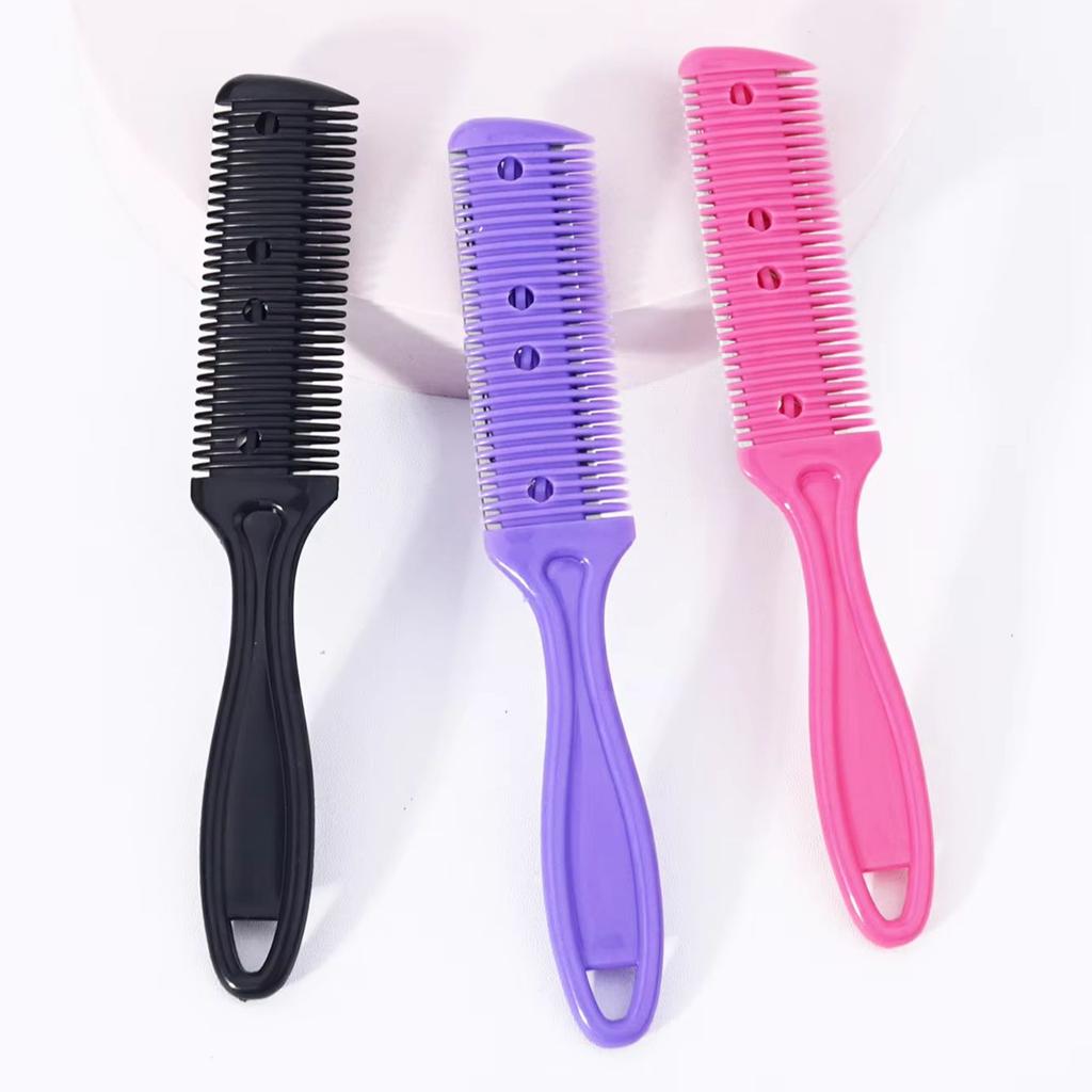 3pcs double-sided shaver hair comb, suitable for styling and cutting thick and thin hair, Special for Real Hair Wigs