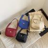 Convenience and Simplicity in Texture. Soft Leather Saddle-style Single-shoulder Lightweight Luxury Crossbody Small Bag.