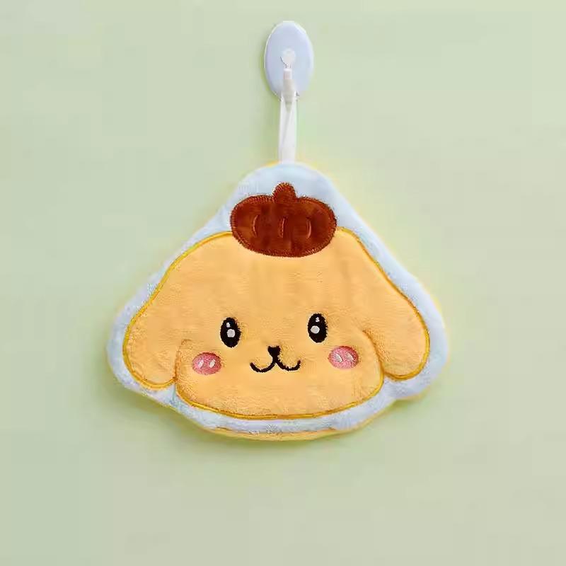 Coral Fleece Melody Hand Towel Cute Frog Ugly Fish Hanging Towel Does Not Absorb Water Shed Hair Bathroom