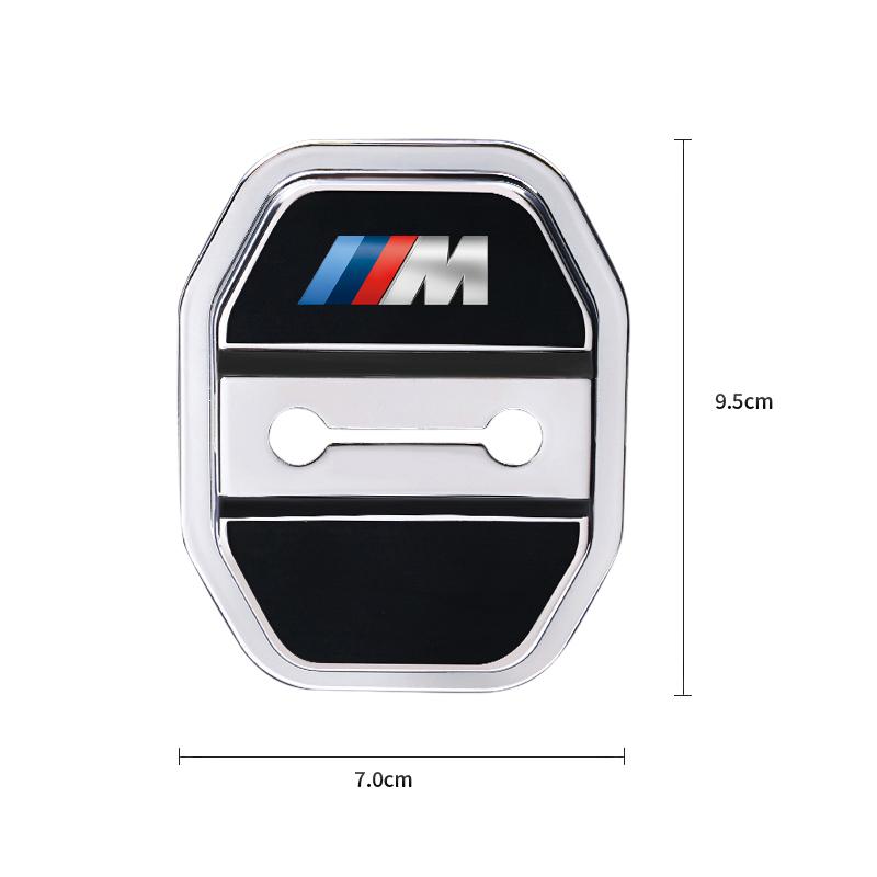 4PCS Silicone Car Interior Door Lock Cover Auto Door Latch Protective Sticker Accessories For BMW G80 G06 G07 G42 G14 G15 G16 F8