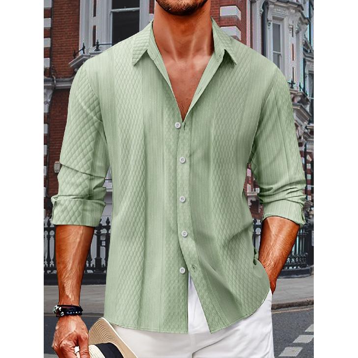 New Work Exercise Fitness Spring Long Sleeve V-Neck Button Men'S Real Pocket Casual Top Polo Shirt Business Shirt