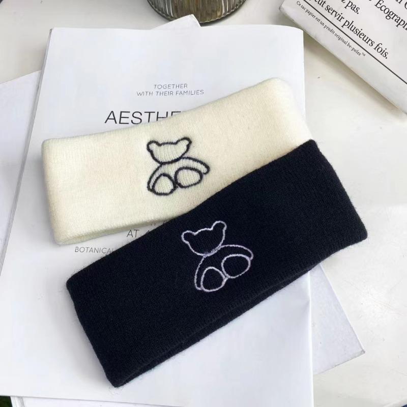 Autumn and winter daily wear fashion headgear headband knitted headband hair band warm forehead protection sports headband headscarf