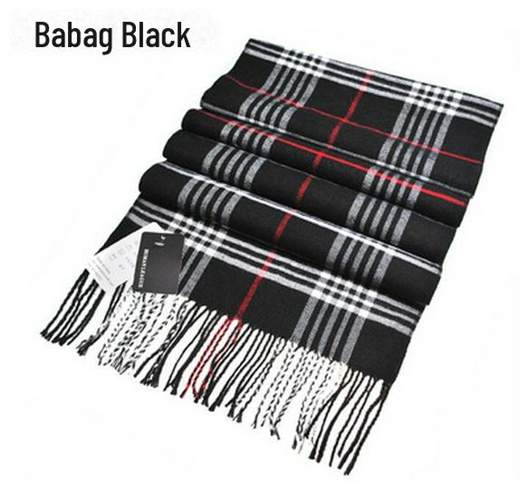 

Зимний мужской и женский толстый клетчатый шарф из искусственного кашемира 175*33cm