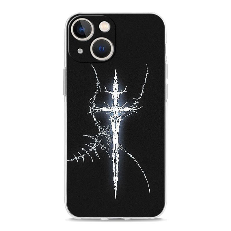 Handyhülle Für iPhone 17 Hüllen iPhone Air 16 15 12 13 14 Pro Max 7 8 Plus 16Pro iPhone11 Abdeckung Cyber Sigil Kreuzlinie