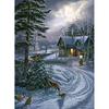 Zimní scénická DIY 5D diamantová malba Plný kulatý vrták Krajina Diamantové vyšívání Sady křížkového stehu Nástěnné umění Domácí dekorace