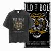 DI TIGER Printed Cotton Acid Washed Exclusive Graphic Unisex T Shirt Cool Vintage Streetwear Men Tshirts Big Size Tee for Men