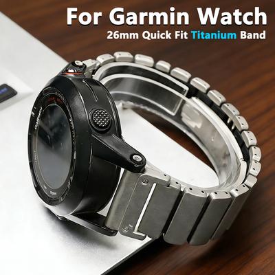26mm Titanium Band for Garmin Watch Enduro 3/2 Fenix 8 7X Pro 51mm Fenix 6X Quick Fit Strap For Garmin WATCH Instinct 3 2X 50mm
