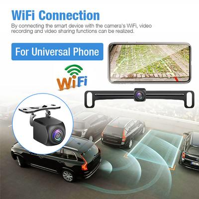 Universal HD 720P Wireless Car Rear View Camera Wifi Front Night Vision Waterproof IP67 Reversing for 2 Din APP Android for