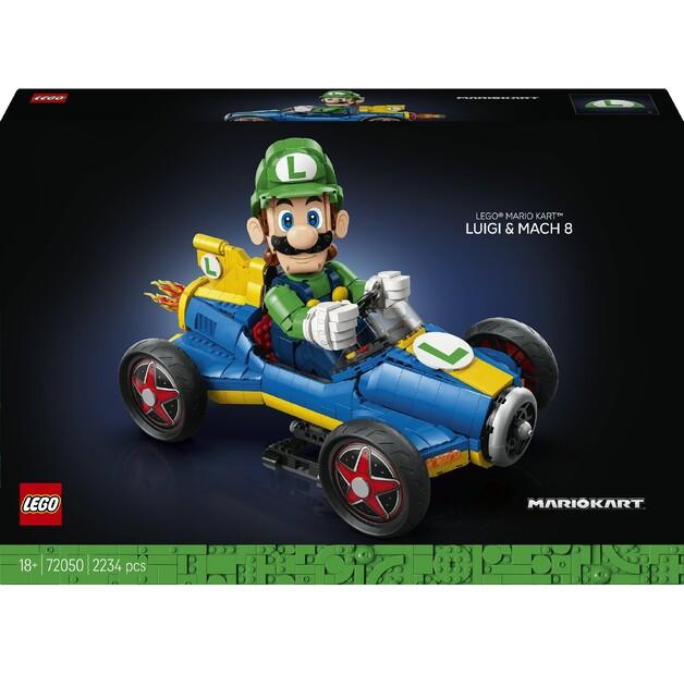 Конструктор LEGO Super Mario 72050 Mario Kart Луиджи и Машина Мах 8